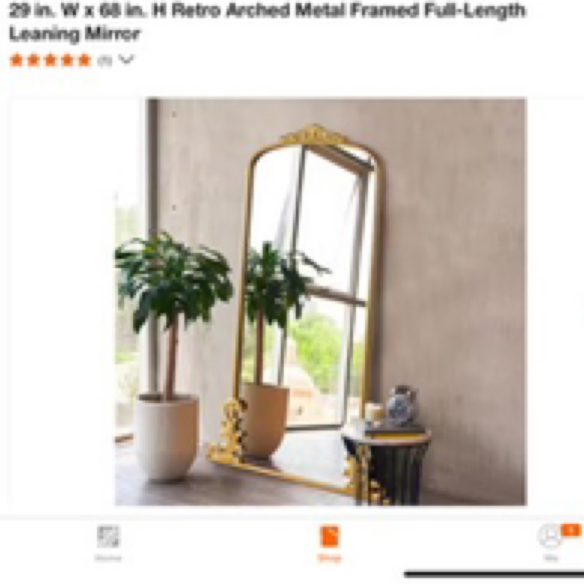 29 in. W x 68 in. H Retro Arched Metal Framed Full-Length Leaning ... - Leaning Metal Frame Mirror Ideas